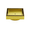Brushed Gold 100x100mm Tile Insert Floor Drain Square Shower Grate 80mm Waste