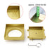 Brushed Gold 100x100mm Tile Insert Floor Drain Square Shower Grate 80mm Waste