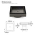 Gun Metal 100x100mm Square Tile Insert Floor Drain Small Shower Grate 80mm Waste