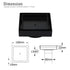 Matt Black Square 100x100mm Tile Insert Floor Drain Shower Grate 80mm Outlet Waste