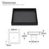 Matt Black Bathroom Big 200mm Tile Insert Floor Drain Shower Grate 50mm Outlet