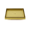 Brushed Gold Large 200mm Tile Insert Bathroom Floor Drain Grate 80mm Waste Outet