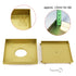 Brushed Gold Large 200mm Tile Insert Bathroom Floor Drain Grate 80mm Waste Outet