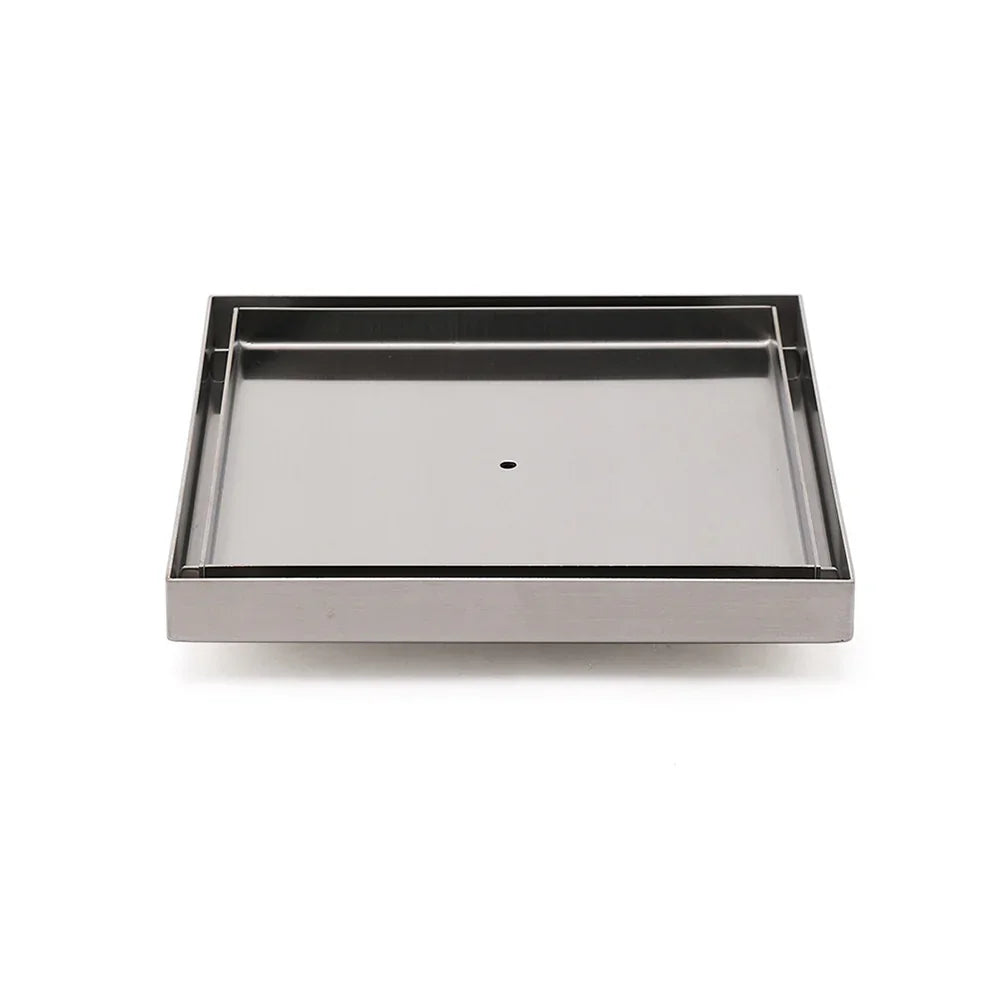 Bathroom Large Square 200x200mm Tile Insert Floor Drain Shower Grate 80mm Waste