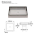 150x150mm Square Tile Insert Floor Drain Stainless Steel Shower Grate 50mm Waste