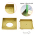 Brushed Gold 150x150mm Tile Insert Floor Drain Shower Grate 80mm Waste Watermark