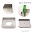 Square 150x150mm Tile Insert Floor Drain 80mm Waste Stainless Steel Shower Grate