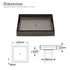 Bathroom Gun Metal 150mm Tile Insert Floor Drain Shower Grate 80mm Waste Outlet