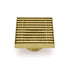 304 Stainless Steel 100x100mm Shower Drain Grate, Brushed Gold