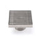Bathroom SUS 100mm Square Strip Fence Sword Shower Grate Floor Drain 50mm Outlet
