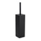 Matt Black Square Stainless Steel Bathroom Accessory Toilet Brush Holder Cup Set