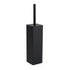 Matt Black Square Stainless Steel Bathroom Accessory Toilet Brush Holder Cup Set