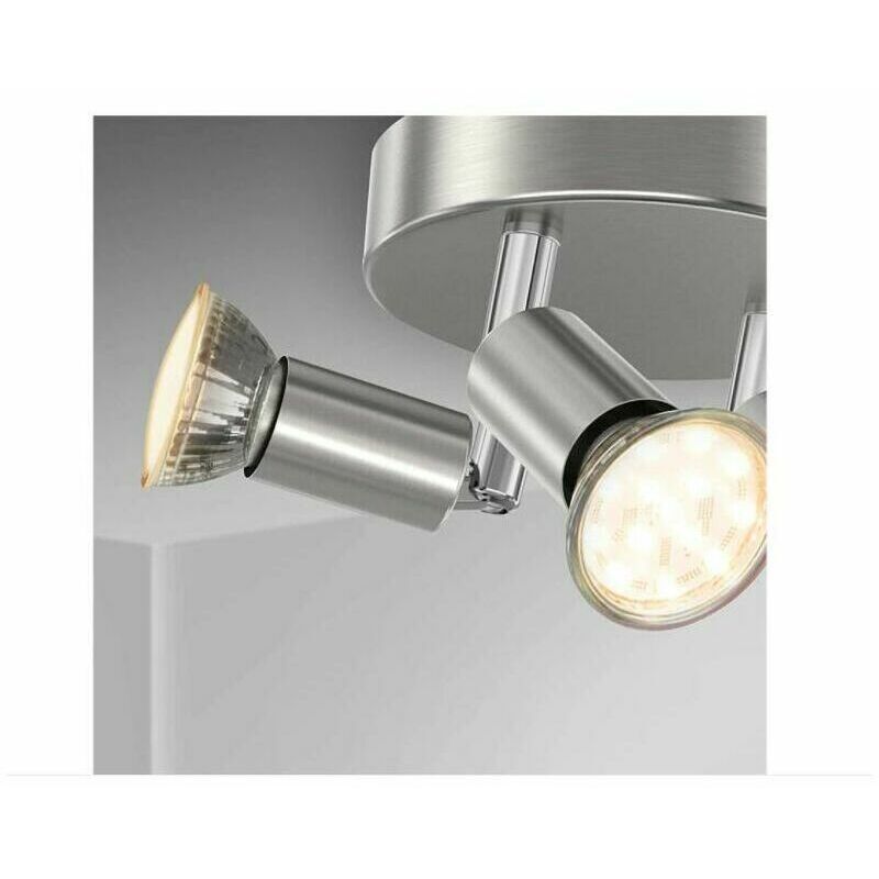 LED Spotlight, IP44, 3x GU10.3 Tilt Spotlights Warm Light Ceiling Light Bathroom Lamp Tilt and Tilt Spotlight