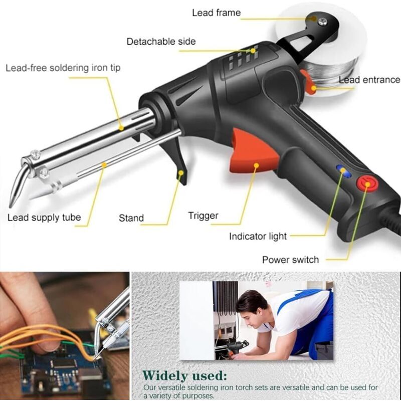 Industrial Welding Tool with Internal Heating in, Three One Welding Gun Cutting and Welding Welding Gun Kit for Rust Removal