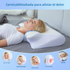 Viscoelastic Neck Pillow, Ergonomic Contour 2-in-1 Neck Pain Orthopedic Pillow, Contour Support Pillow, 1 Unit Light Gray none no No, Light gray