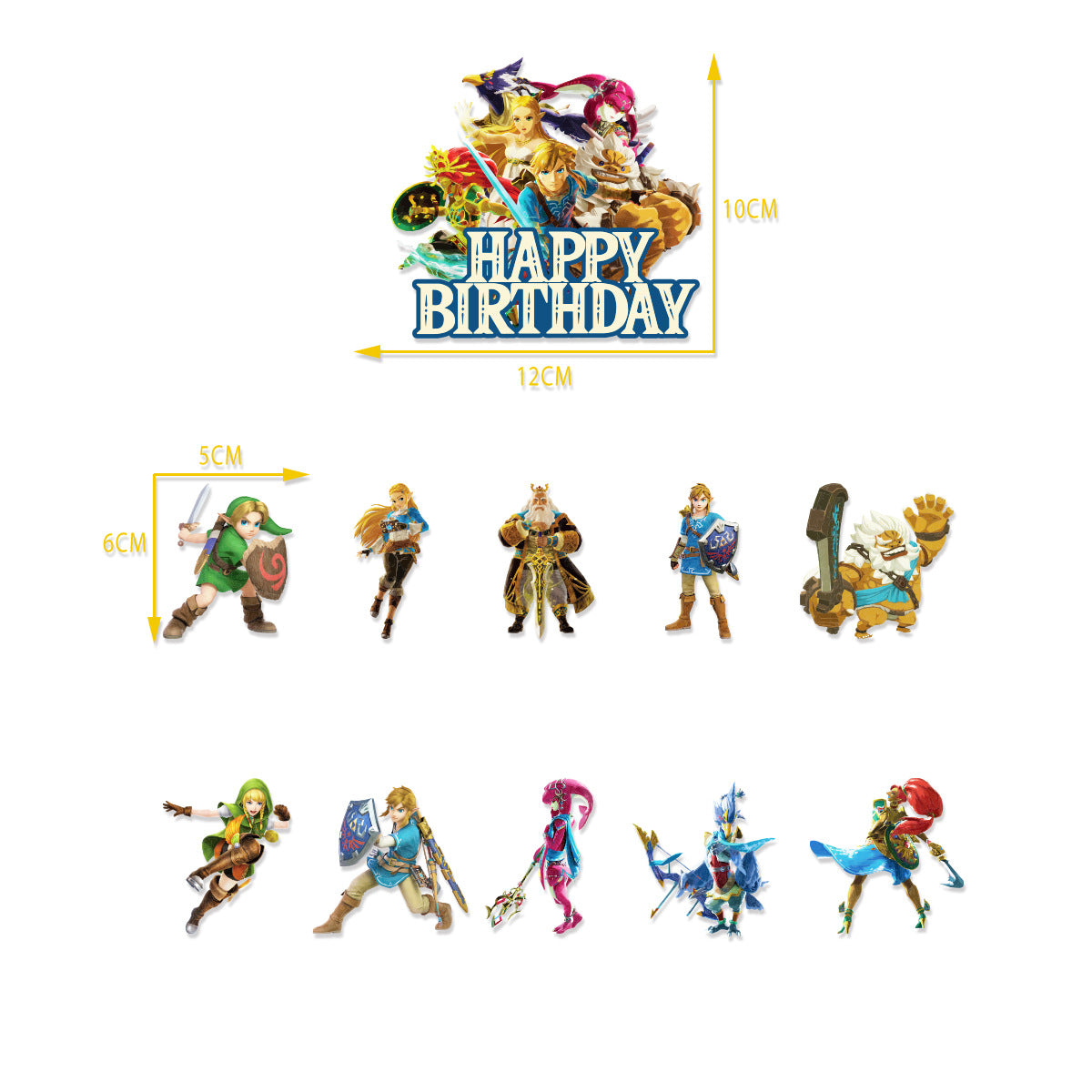The Legend of Zelda Party Decorations: Complete set for a Hyrule-themed birthday party! Package 2 30-pack balloons Package 2 30Pcs Balloons Set