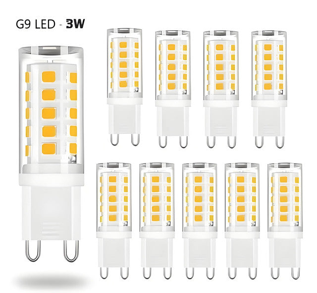 G9 LED bulbs 3W – Warm white – 10-pack