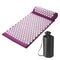 Acupressure Mat and Pillow Set with Bag Acupuncture Mat for Neck and Back Pain, Muscle Relaxation Stress Relief, Sciatica Pain Relief Pillow - Purple