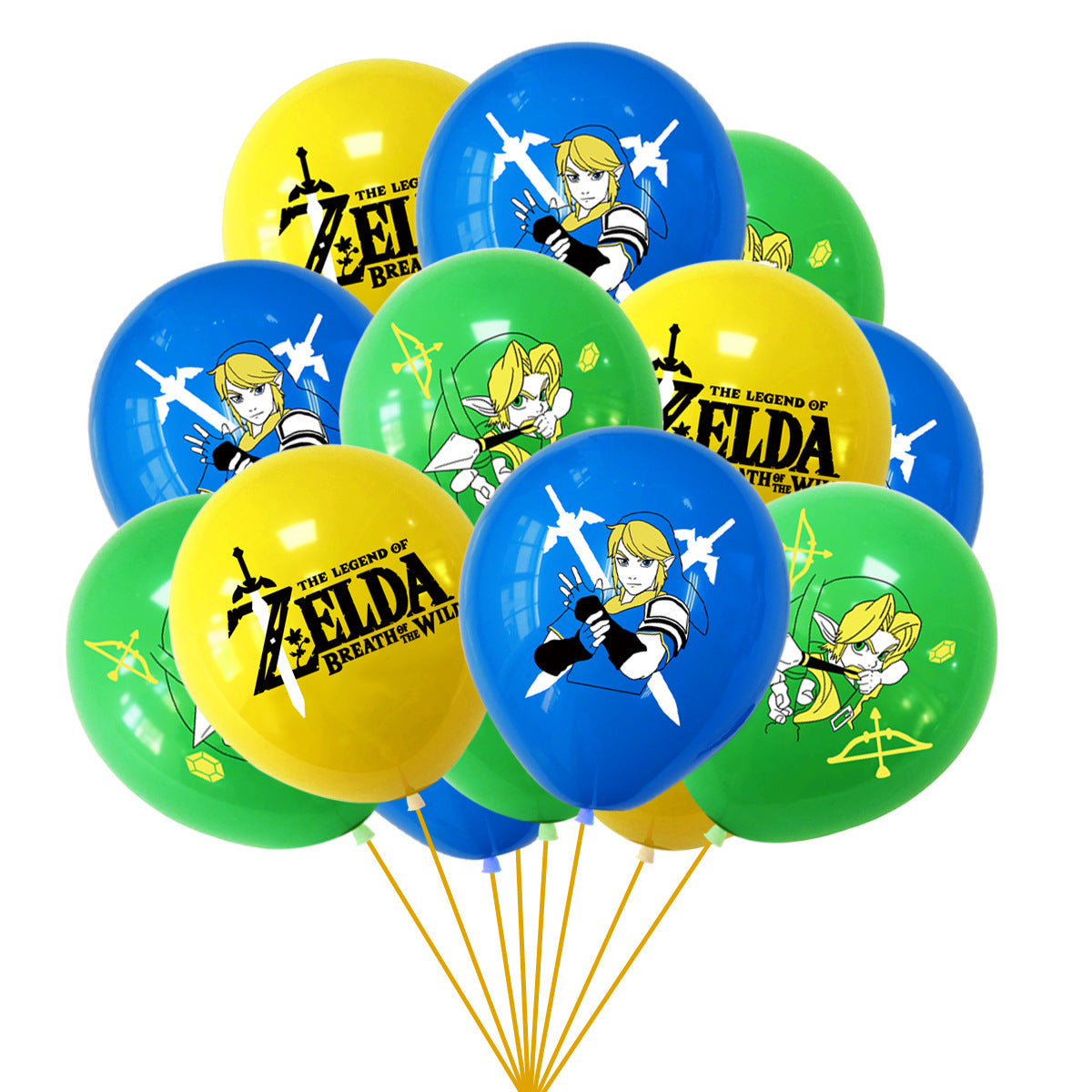 The Legend of Zelda Party Decorations: Complete set for a Hyrule-themed birthday party! Package 1 18Pcs Balloons Set Package 1 18Pcs Balloons Set