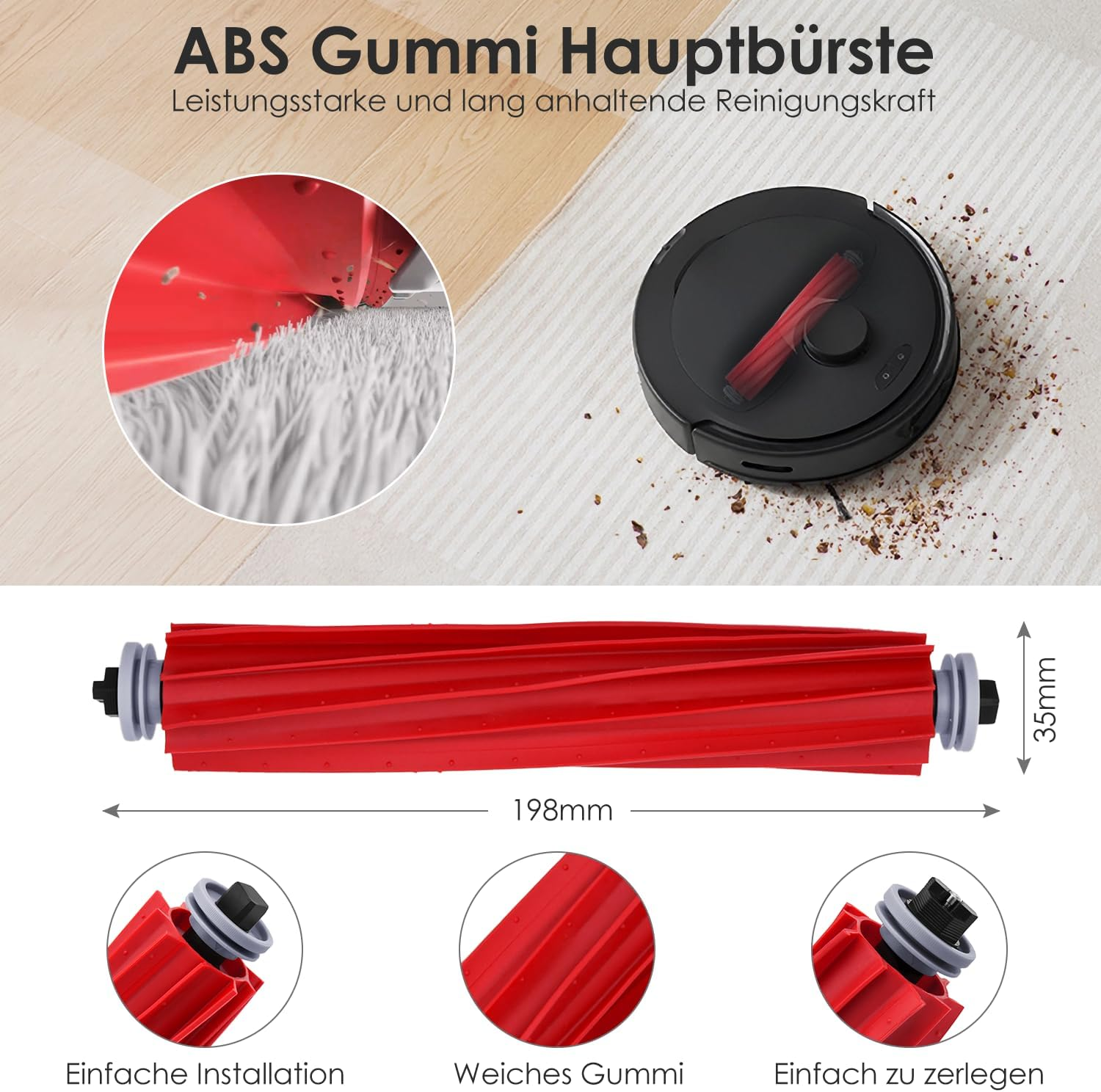 INF Roborock Qrevo S/Qrevo Pro/Qrevo MaxV Robot Vacuum Cleaner Accessories