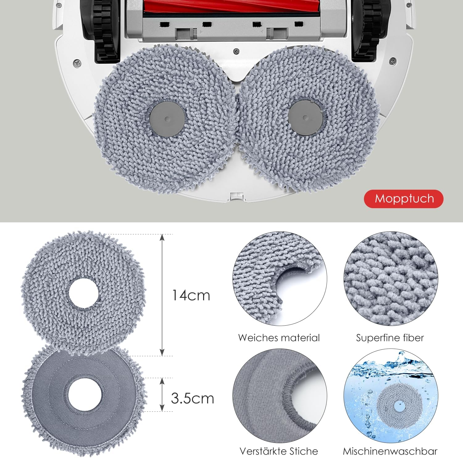 INF Roborock Qrevo S/Qrevo Pro/Qrevo MaxV Robot Vacuum Cleaner Accessories