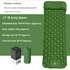Self-Inflating Camping Mattress: Thick Lightweight Single Camping Mattress Inflatable and Attachable Double Camping Mat and Compact Inflatable Olive Green