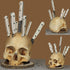 Skull Knife Holder, Horror Head Shaped Knife Holder, Knife Storage for Kitchen Countertop, Kitchen Skeleton Storage Knife Holder, Gothic Kitchen