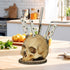 Skull Knife Holder, Horror Head Shaped Knife Holder, Knife Storage for Kitchen Countertop, Kitchen Skeleton Storage Knife Holder, Gothic Kitchen