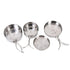 pcs Stainless Steel Pots/Frying Pan/Lid for Outdoor Camping Cooking