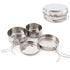 pcs Stainless Steel Pots/Frying Pan/Lid for Outdoor Camping Cooking