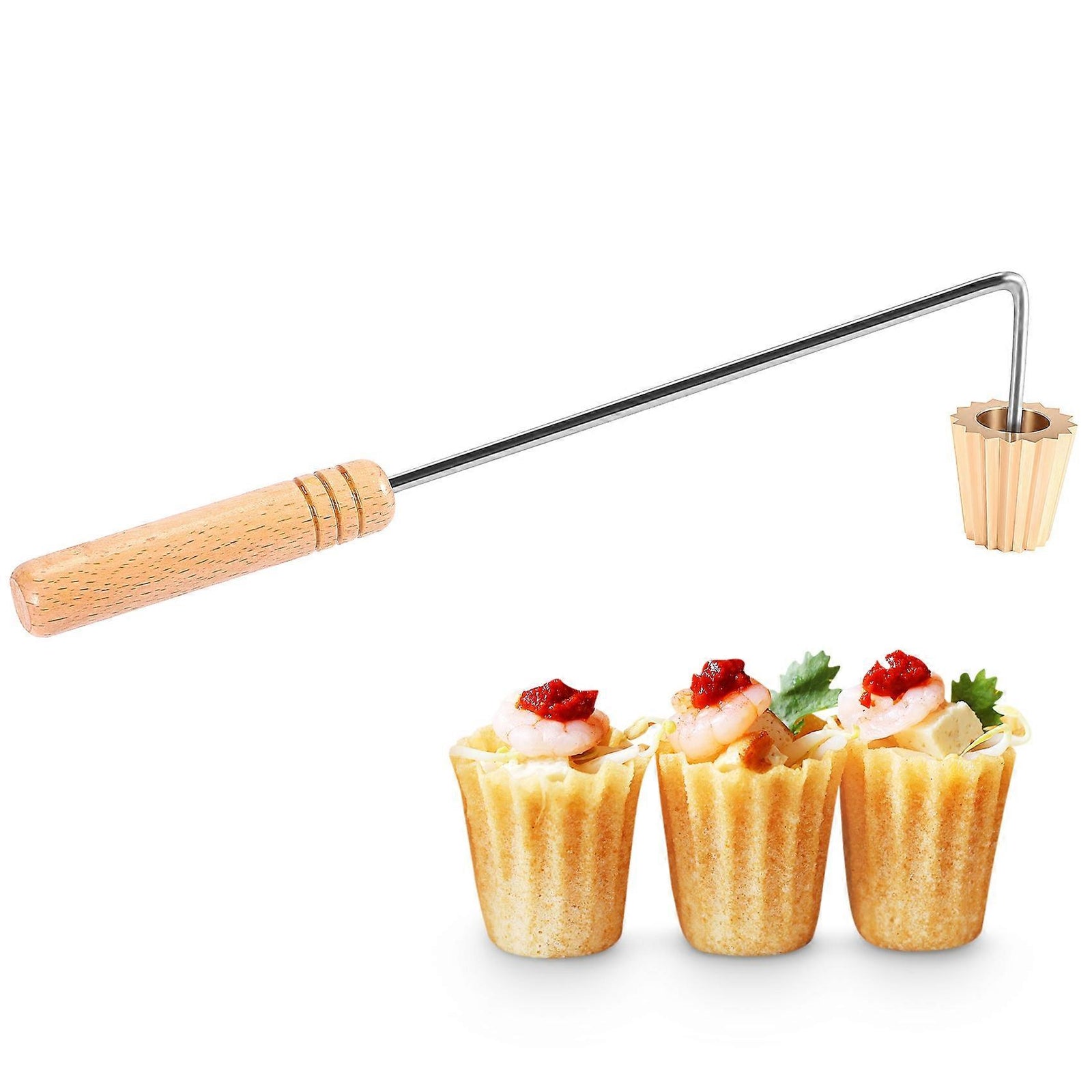 Malaysian Pie Tee Maker Nyonya Top Hats Mold for Baking Egg Cake Mold Reusable Deep Fried Snack Tool Kit