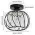 Modern Crystal Ceiling Light E27 LED Ceiling Lamp Mini Crystal Chandelier for Kitchen Dining Room Bedroom Hallway Entrance (Black)HYD
