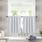 Short curtains, blackout curtains, 2 pieces white 132x46cm