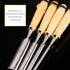 4pcs Artist Carpenter Woodcut Wood Carving Hollow Iron Woodworking Sculpture Chisel Wood Carving Chip Carpentry Mortise Crafts (6mm/12mm/18mm/24mm)