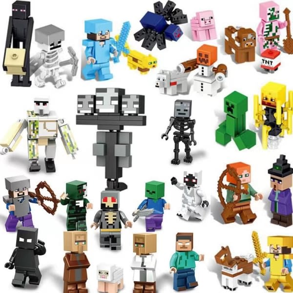 Minecraft Minifigure Set 29 Minifigures Children's Gift 29 pcs
