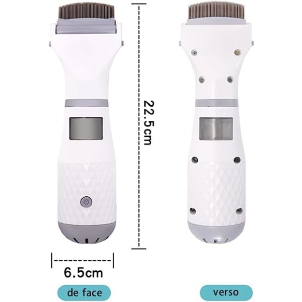 Electric Lice Comb, Vacuum Cleaner with Three Filters for Kids and Pets, Professional Lice Cleaning Tool