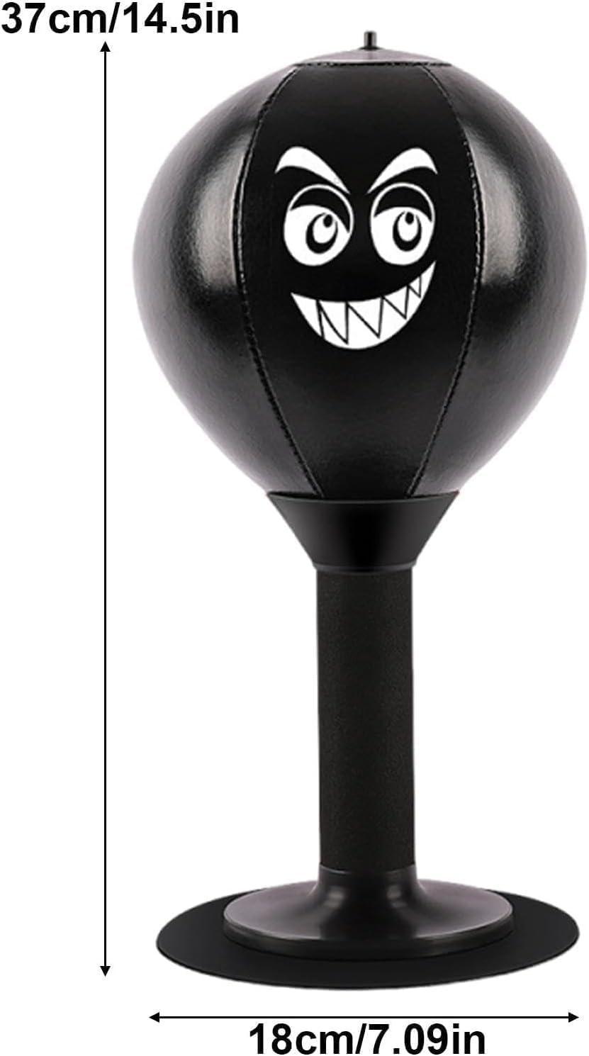 Boxing Ball for Desk - Stress Reducing Boxing Ball with Suction Cup, Stress Ball for Office, Workplace & Home, Perfect Gift Idea