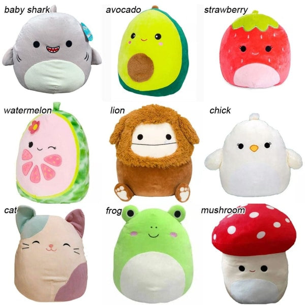 20 cm Squishmallow Pillow Plush Toy FROG -1