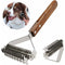 Coat King Undercoat Comb for Pets Dog Dematting Comb Pet Grooming Brush Tool Hair Removal 17+9 Double Sided Teeth Undercoat Comb (DUAL)