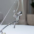 The Balancing Fisherman Sculpture - Kinetic Desk Art Decor, Office Zen Toy, Gift for Dad