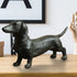 Resin Dachshund Ornament Dachshund Statue Ornament Dog Antique Collectible