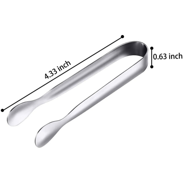 12-pack mini tongs Sugar tongs Ice tongs Small stainless steel serving tongs_qcx