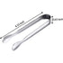 12-pack mini tongs Sugar tongs Ice tongs Small stainless steel serving tongs_qcx