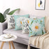 Cushion Cover 45 x 45 cm Set of 4 Decorative Cushions Daisy Cushion Cover Decoration Cotton Decorative Cushions for Garden Living Room Bedroom Modern