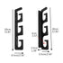 Set of fishing rod holders for garage, 6 rods - Fishing rod holders for wall and ceiling, fishing rod storage 0.46 Black