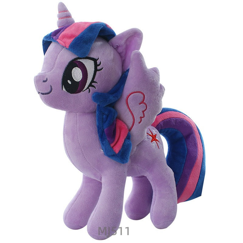 Unicorn doll pony plush toy Twilight Sparkle Spike dragon doll cartoon doll doll machine hot sale Twilight Sparkle 28-35cm