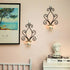 Vintage Iron Wall Candle Holders, Creative Iron Candlesticks