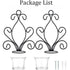 Vintage Iron Wall Candle Holders, Creative Iron Candlesticks