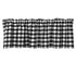 Black & White Checkered Kitchen Curtain, Farmhouse Style, 3-Pack, Window Decoration