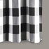 Black & White Checkered Kitchen Curtain, Farmhouse Style, 3-Pack, Window Decoration